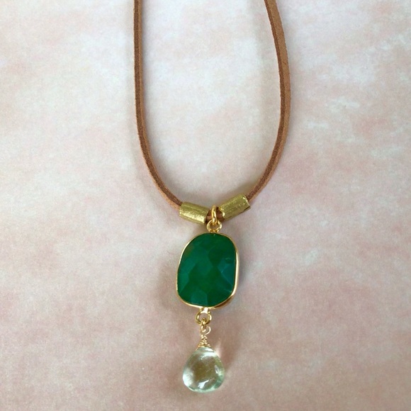 Suede Cord sundance charm artisan Necklace - Picture 9 of 11